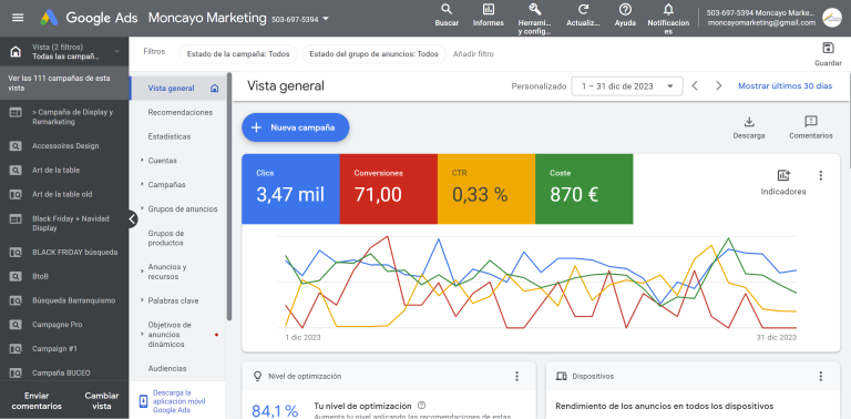 Google Ads Campanas
