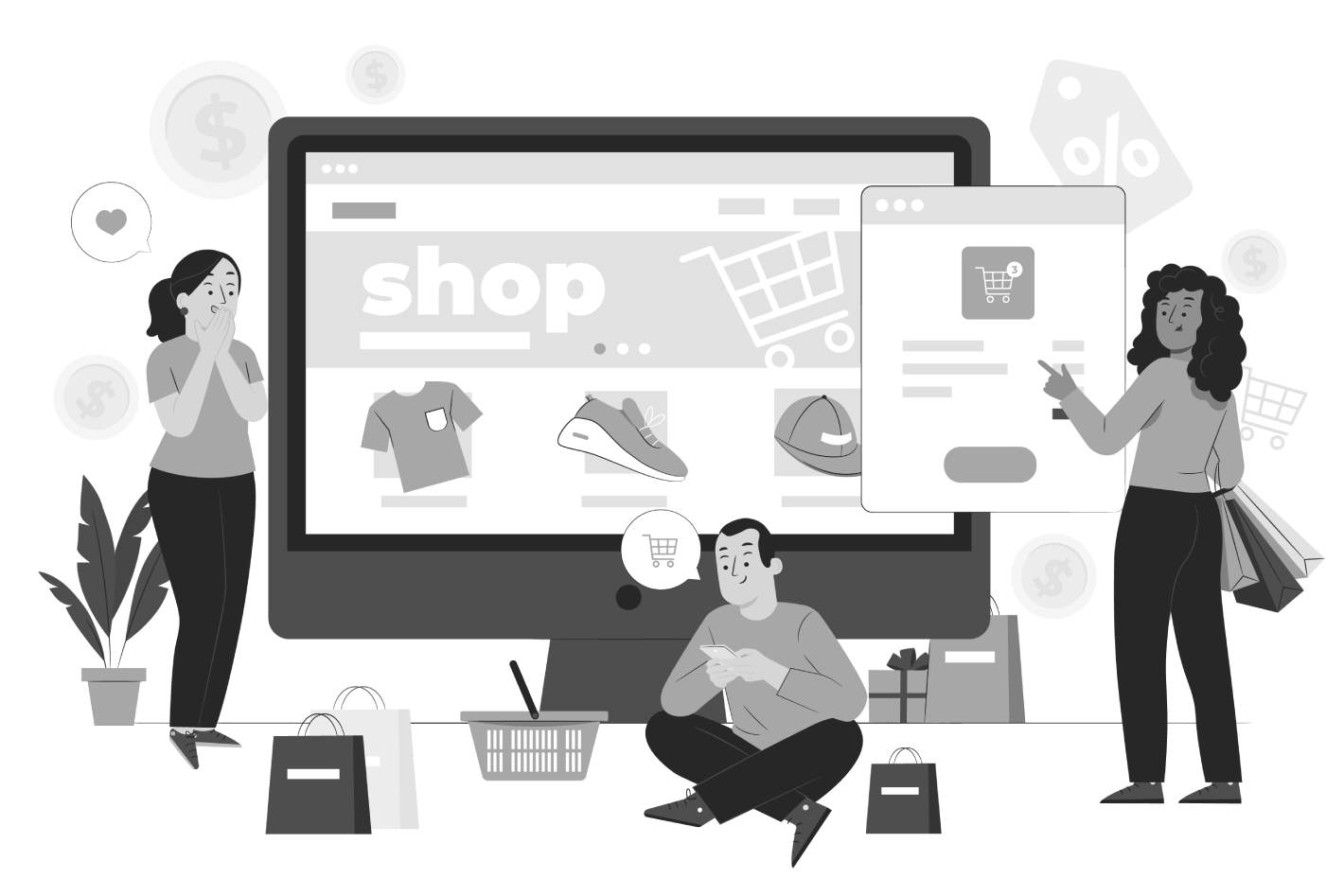 ecommerce png bn red