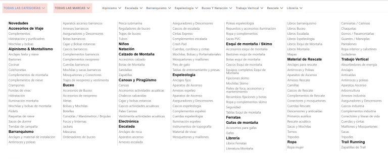 menu todas categorias